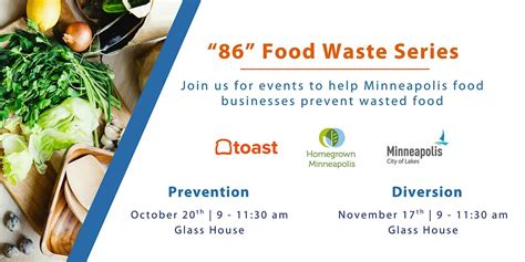 "86" Food Waste Series: Food Waste Prevention and Diversion, Glass ...