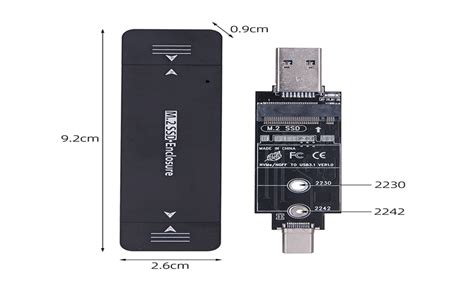 xiwai Type-C USB3.0 to Combo NVME M-Key M.2 NGFF SATA SSD PCBA Case ...