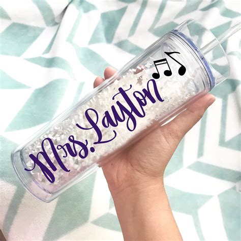 Music Teacher Gift Personalized Music Teacher Tumbler Teacher ...