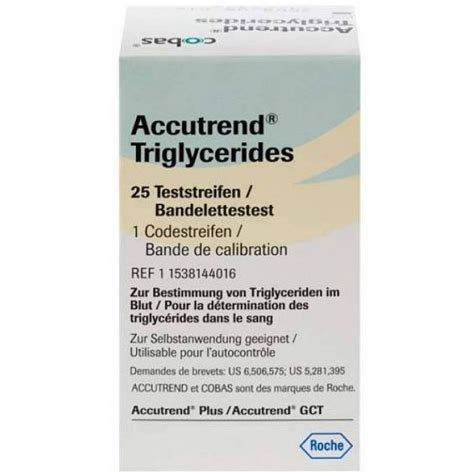 Roche Accutrend Test Strips 25 Triglycerides - Loreto Pharmacy