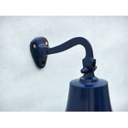 Buy Solid Brass Hanging Ship's Bell 11 - Blue Powder Coated - Captains ...