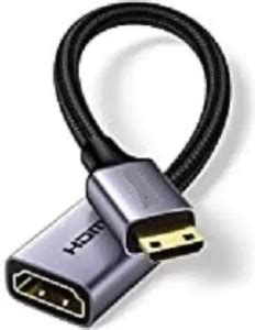 TECHGEAR HDMI Cable 0.8 m Mini HDMI Male to HDMI Female Adapter Cable ...