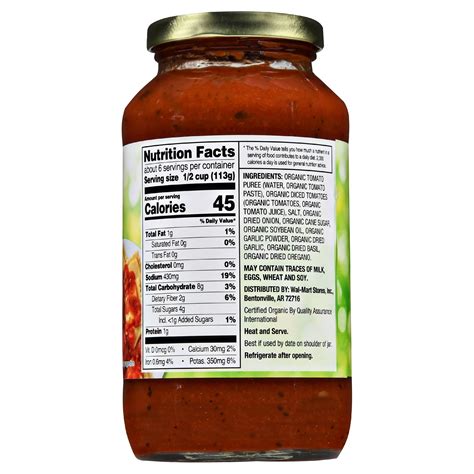Barilla Marinara Sauce Nutrition Facts | Besto Blog
