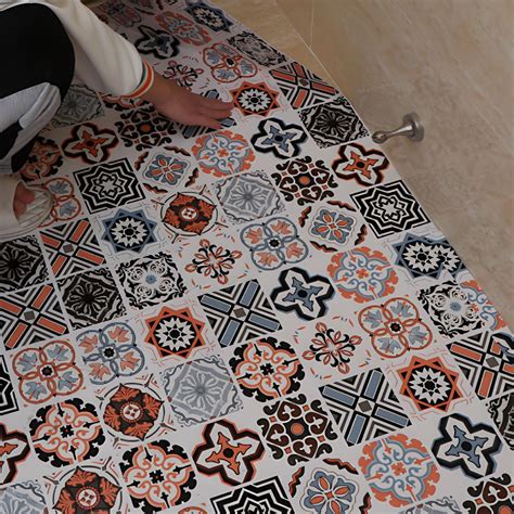 Modern Vinyl Flooring Geometric Pattern Self Adhesive PVC Flooring ...