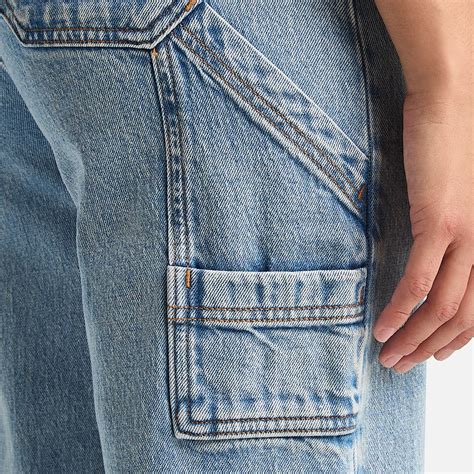 Denim Carpenter Trouser for Women in Light Blue