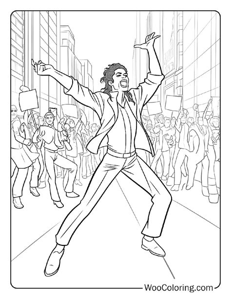 100+ Michael Jackson coloring pages (FREE) Printable PDF | Woo Coloring