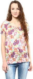 Honey By Pantaloons Casual Puff Sleeve Floral Print Women Multicolor ...