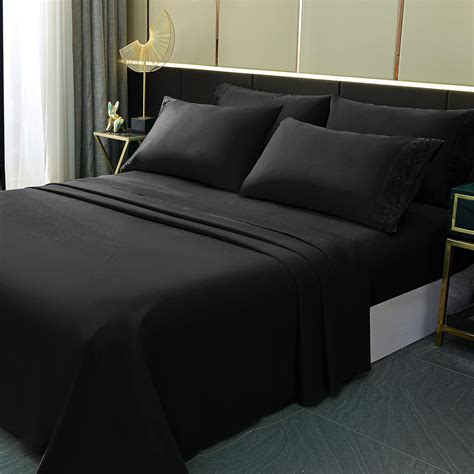 LONAVA Queen Size Sheets Set - 6 Piece Set Wrinkle Free Hotel Luxury ...