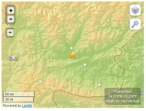 5.7 Magnitude Earthquake Jolts Pakistan and Afghanistan; Tremors Felt ...