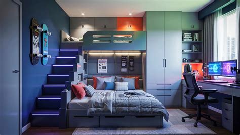 20 Teen Boy Bedroom Trends That Will Wow Everyone! - Various Loft