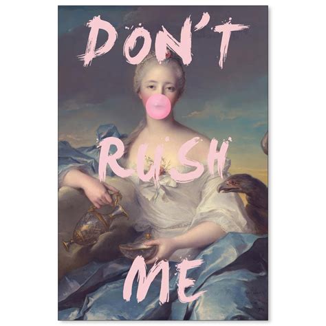 ZERFVTG Funky Pop Don't Rush Me Wall Art Victorian Aesthetic Poster ...