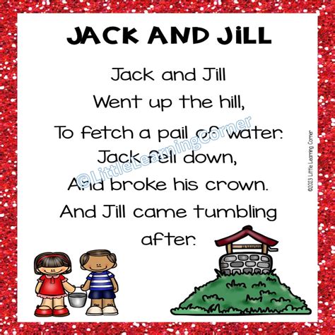 Jack and Jill | Nursery Rhymes Resources - Little Learning Corner