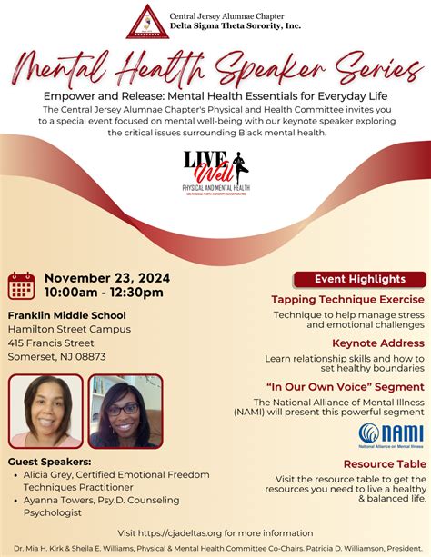 Mental Health Speaker Series