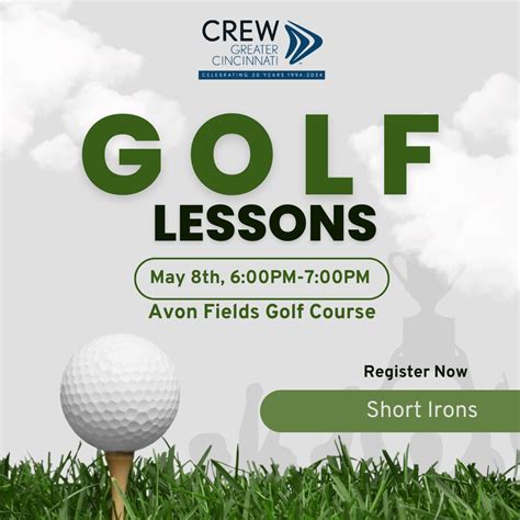 Join fellow CREW members for Golf Lessons at Avon Fields Golf Course on ...