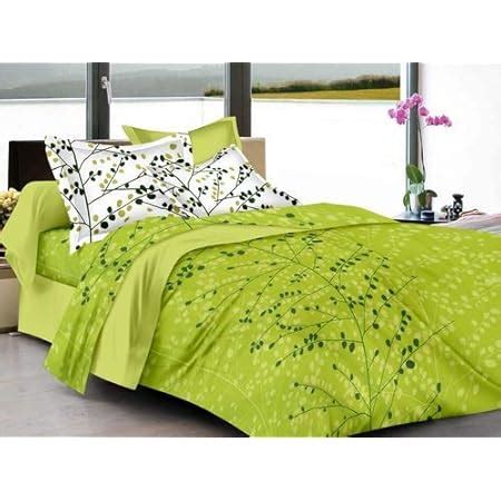 HUESLAND by Ahmedabad Cotton 144 TC Cotton King Bedsheet with 2 Pillow ...