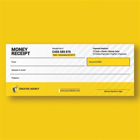 Money Receipt Free Download :: Behance