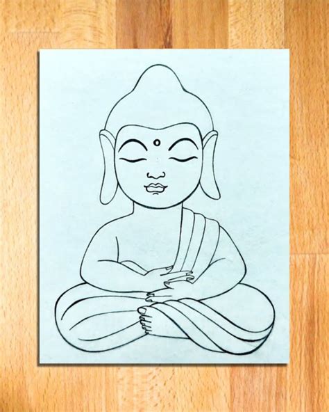 Simple Easy Buddha Drawing Online Orders | www.pinnaxis.com