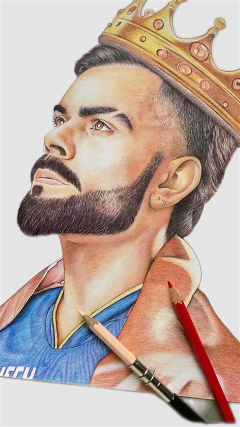 Virat Kohli | Character sketch, Sketches, Easy portrait drawing