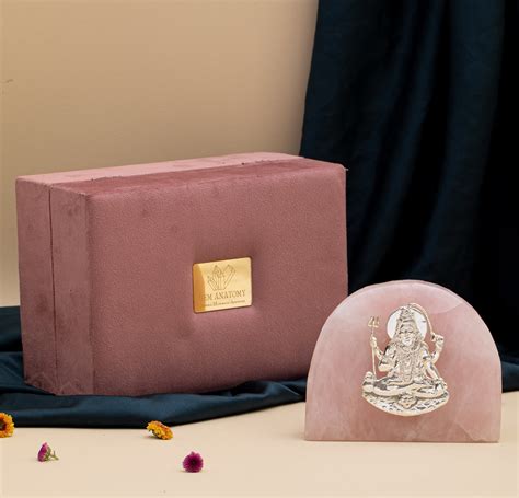 Buy Rose Quartz Stone Pure Silver Shiva | Quartz Stone | Gem Anatomy ...
