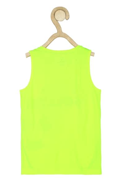 Buy Boys Green Regular Fit Graphic Print Crew Neck Vest Online - 704612 ...