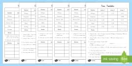 Reading a Bus Timetable Differentiated Worksheet / Worksheets, year 6 math,