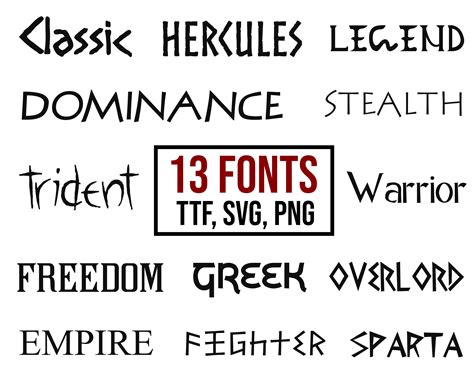 13 greek norse roman font bundle ttf svg png letters and numbers celtic ...