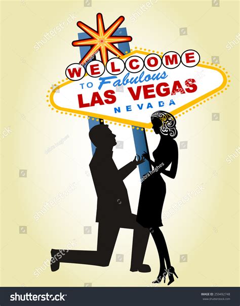 Married In Las Vegas Clip Art Vegas Wedding Stock Illustrations