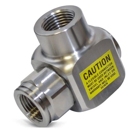 Coxreels Swivel, 90 Deg., SS, 3/8 in FNPT Inlet 433-FG-SS | Zoro