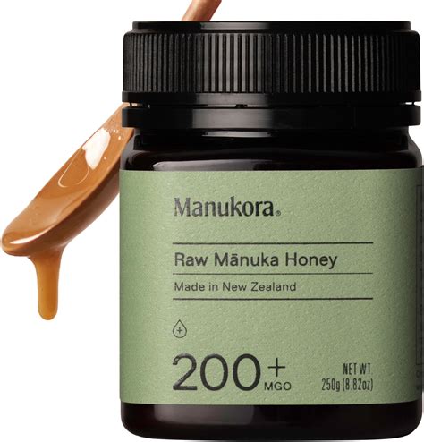 Amazon.com : Manukora Raw Manuka Honey, MGO 200+, New Zealand Honey, Non-GMO, Traceable from ...