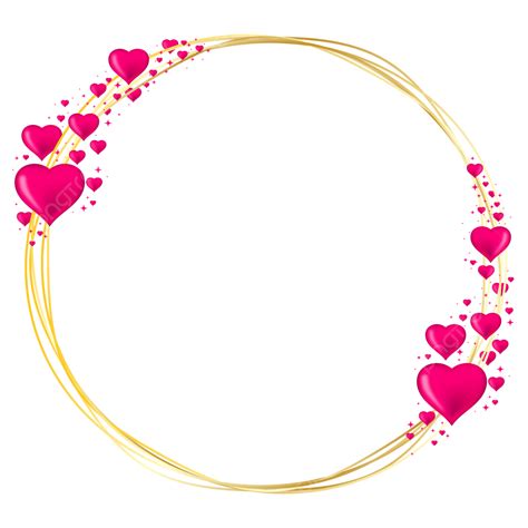 Heart Gold Circle Frame Clipart | Download this Heart Gold Circle Frame ...
