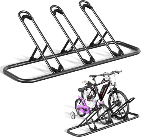 Mr IRONSTONE Bike Rack, Floor Bike Rack for Garage, Indoor/Outdoor Bike ...