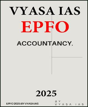 Vyasa IAS EPFO Accountancy Notes English Medium 2025