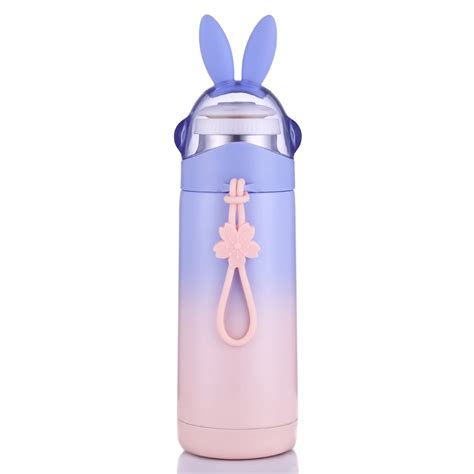 Girls Travel Mug,Cute Bunny Insulation Bottle,Leak-proof Vacuum Flask ...