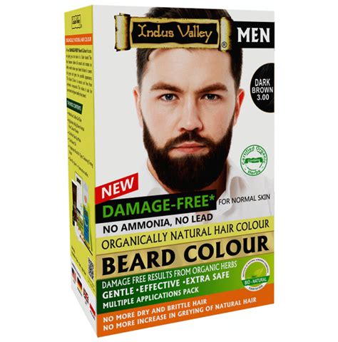 Indus Valley Damage Free Men Beard Colour Dark Brown – Classic Derma