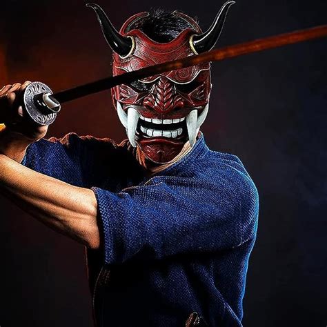 RIDID Samurai Mask, Full Face Fangs Hannya Ghost Warrior India | Ubuy
