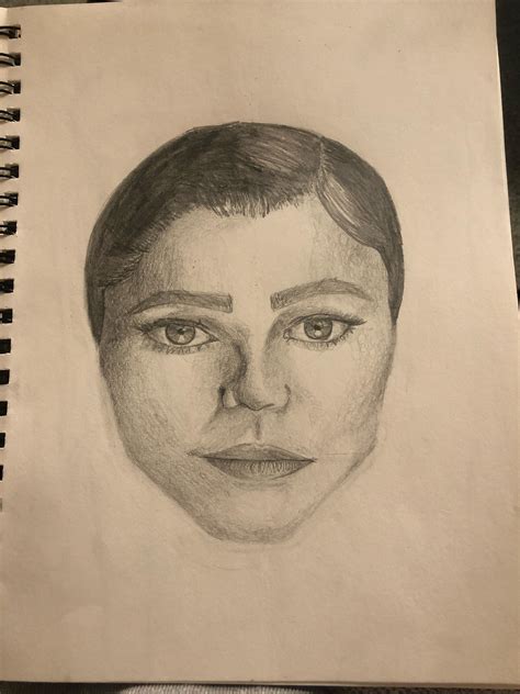 Unfinished drawing of Zendaya but her face is done, plz give constructive criticism (I’m 15 ...