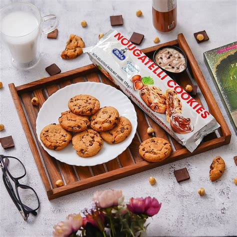 Nougatelli Cookies, with Crispy Outside & Creamy Inside, 175g – Fetch N Buy