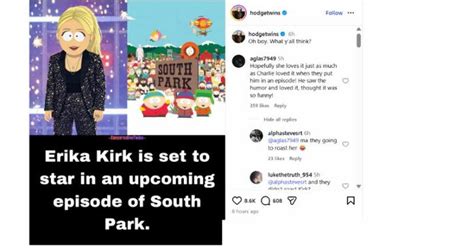 Will Erika Kirk star in upcoming South Park episode? Here's the truth ...