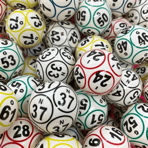 MR CHIPS Professional Numbered 1.5 Inch (38 mm) Bingo Balls - 5 Color ...