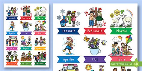 Lunile anului – Planșă