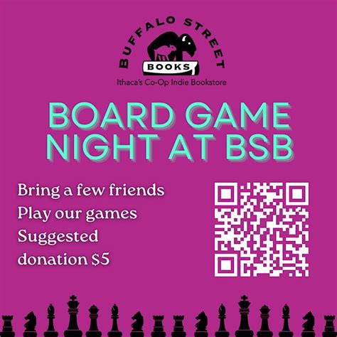Board Game Night, Buffalo Street Books, Ithaca, 19 April 2024 | AllEvents