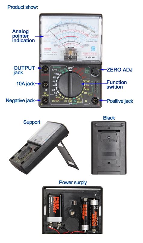 Analog Multimeter with Label 的图像结果