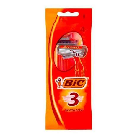 BIC 3 TRIPLE BLADE BEARD RAZOR X 4