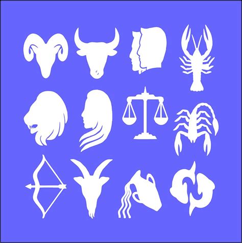 Sticker Bazzar Vinyl Matte Finish Zodiac Sign Single Character Wall ...