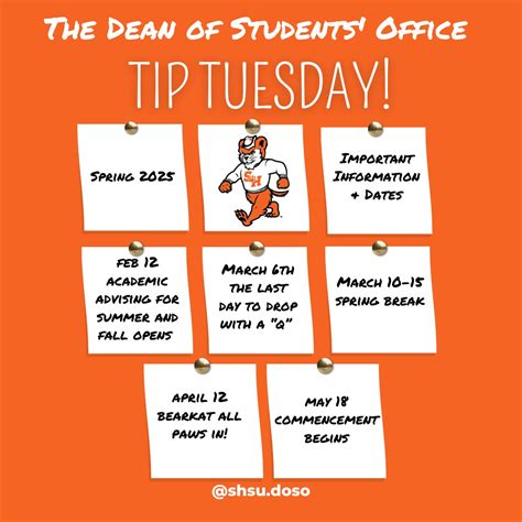 SHSU Dean of Students' Office | 📅 Stay in the loop, Bearkats! 🐾 Check ...