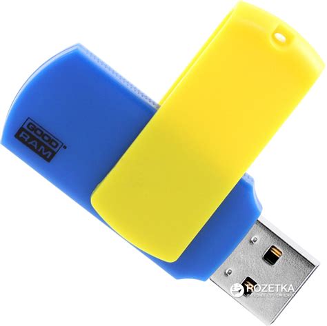 Флеш память USB Goodram Colour 8GB Ukraine Blue/Yellow (UCO2-0080BYR11 ...