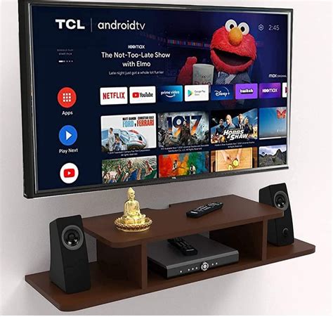 APGGROUP Wodden T.V Stand Wall Mount 32 inch tv,tv Setup Box Stand Wall ...