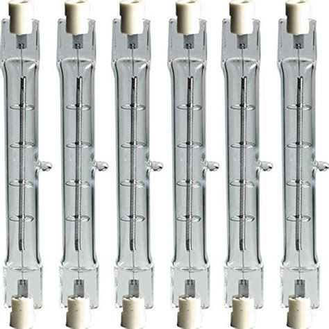 GE ProLine Halogen Light Bulbs, T3 Tube Lights, 1500 Watt, Warm White ...