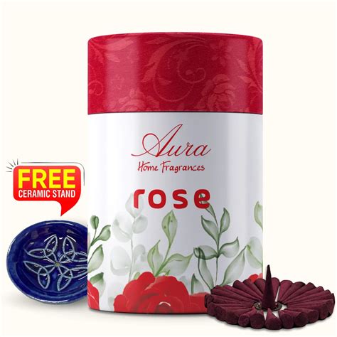 Shop Aura Rose Dhoop Cone Tube with Free Ceramic Stand – DevDarshan ...