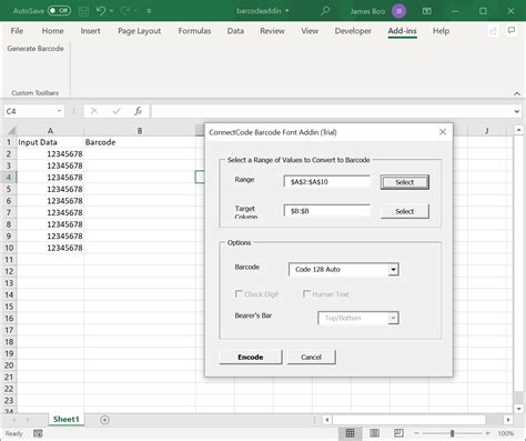 Image result for Barcode Generator and Printer for Excel